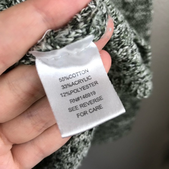 Cloud Chaser Cozy Green Chunky Knit Hooded Sweater Pullover Size Medium - Picture 8 of 8